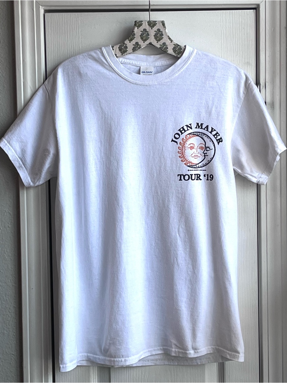 Authentic John Mayer x Online Ceramics 2019 Tour White Tee Sun and Moon Size M